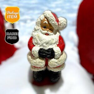 Vintage Sisters of The Poor Hand Painted Santa Clause Winking 14” Statue. RARE!